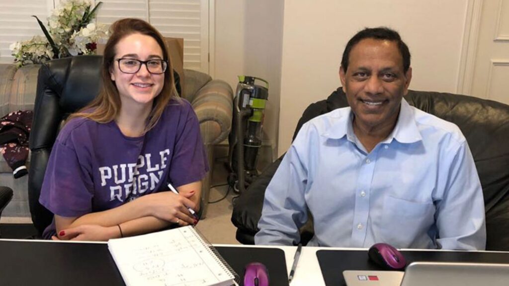 Bob Chaparala with Student